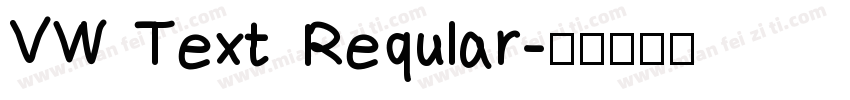 VW Text Reqular字体转换